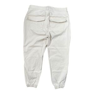 Express Cropped Stretch High Rise Cargo Pants Utility Size 14 Sandy Beige Casual